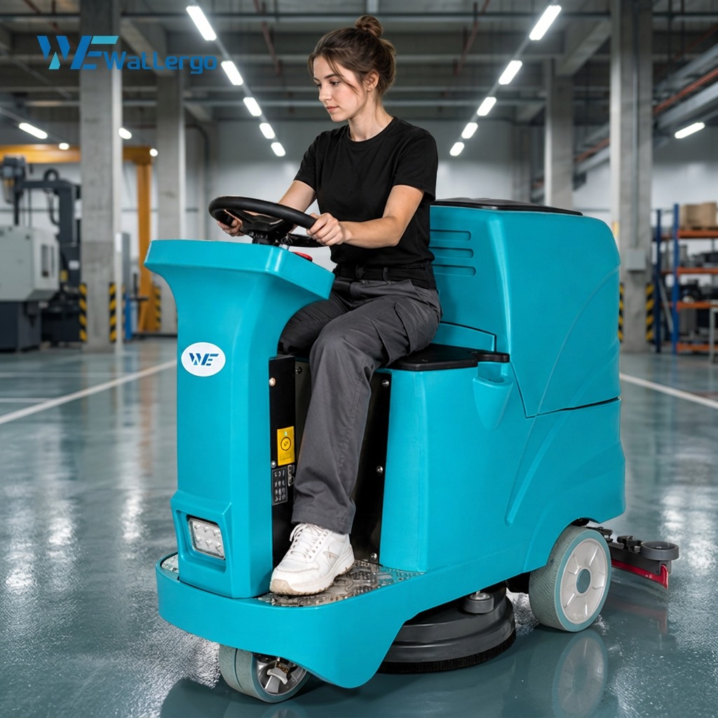 Best Sell 3 in 1 Industrial Area Floor Scrubber Machine 660MM Cleaning Width for Factory Floors Warehouses