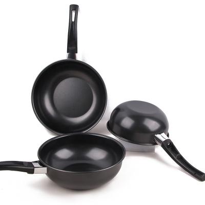 Thickened Multiple Sizes Iron Kitchen Non Stick Sauce Pot For Cooking