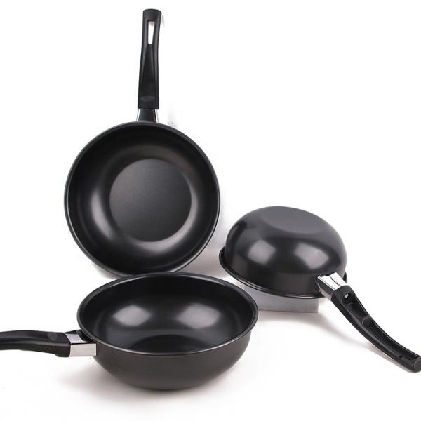 Thickened Multiple Sizes Iron Kitchen Non Stick Sauce Pot For Cooking