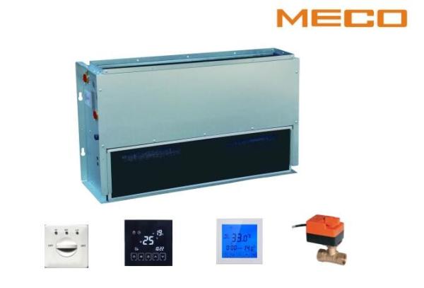 4.5kw 4 Pipe Small Fan Coil Unit , 500CFM Hvac Fan Coil Unit Motorized Valve Optional
