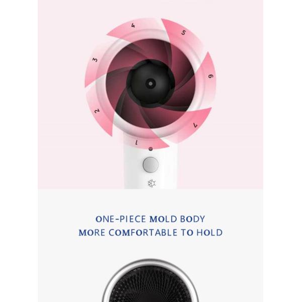 Уход за волосами иона фена для волос домочадца мотора 1600W DC отрицательный