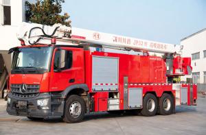 Carro de bombeiros aéreo da torre de água de Mercedes Benz 32m com água 7T e