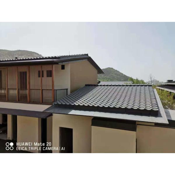 Черепицы стиля черепиц 220mm глины Matt традиционные простые азиатские