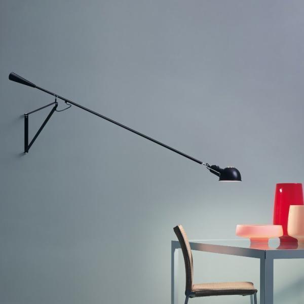 Art Decor LED Wall Mounted Bedside Light White Black Adjustable Long Arm Plug in Wall lamp (WH-OR-04)