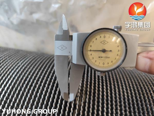 ASME SA312 TP347 Stainless Steel HFW Serrated Tube With Stainless Fin Strip For Economizer