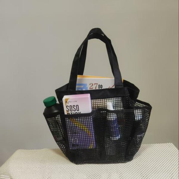 Bolsa de playa de malla de PVC transpirable Bolsa deportiva para actividades al aire libre LOGO personalizado