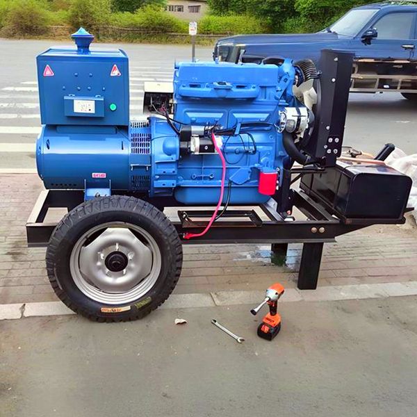 Hot Sale Diesel Power Generator Two Wheels Trailer Diesel Engine Generator Set Mini Diesel Generator
