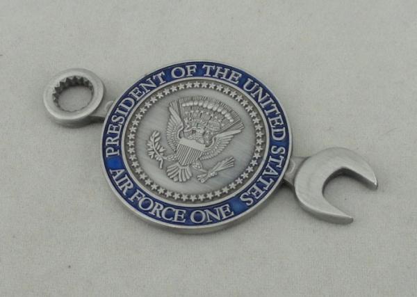 Presidential Logistics Squadron Personalized Coins , Die Casting Full 3D Antique Silver Plating Coin