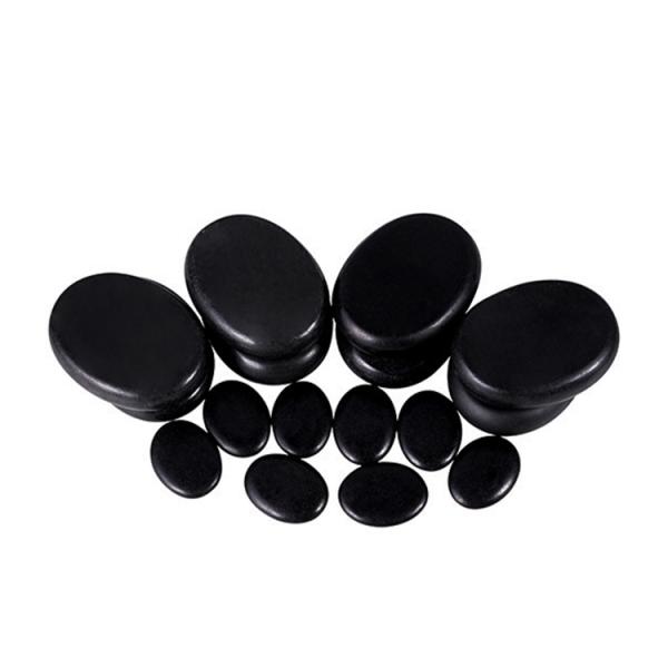 16pcs Portable Spa Hot Stone Massage Stones Set Feature 2 Deep Relaxation of Muscles