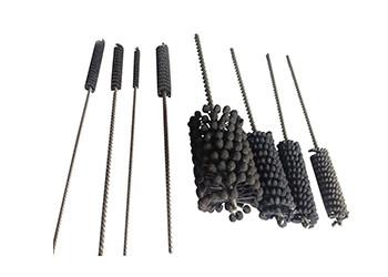 Industrial Pipe Deburring Brush , Abrasive Ball Cross Hole Deburring Brushes