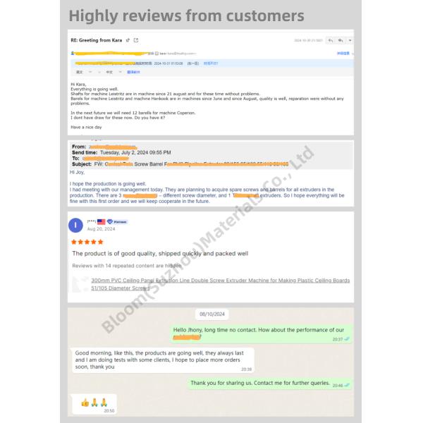 Des vis résistantes à l'usure pour la pétrochimie