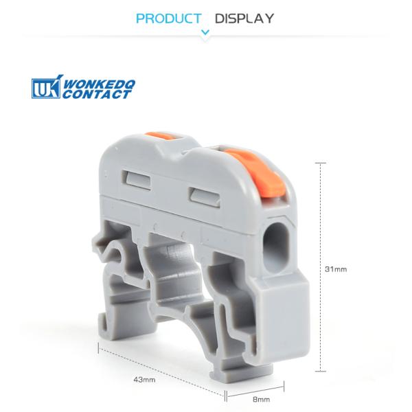 Рельс Din установил нажим Pct в стандарте IEC60947-7-1 соединителей провода электрическом