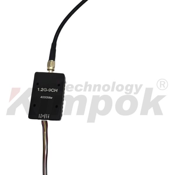 Émetteur vidéo sans fil 1.2G 4W 1.2 GHz VTX 16g Léger 9CH Émetteur vidéo FPV pour drone de course FPV