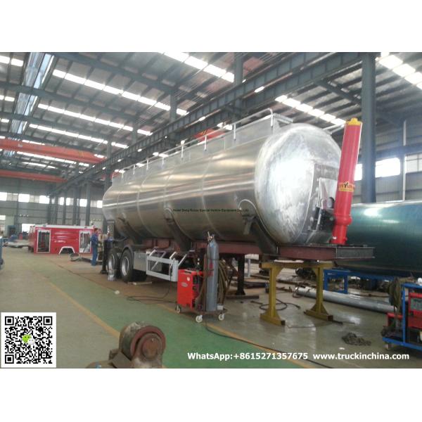 Aluminum Alloy  Wheat Flour Bulk Tanker with Tipping Hydraulic Cylinder (6000USG-10000USG ）whApp:+8615271357675