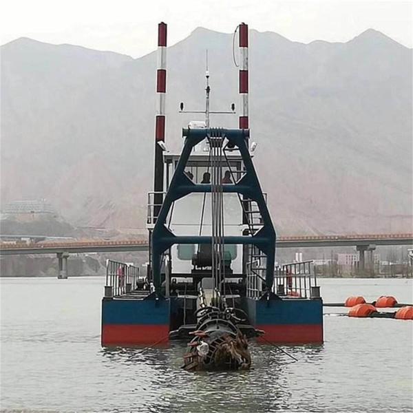Electric Motor Hydraulic Cutter Suction Dredger with Anchor Boom