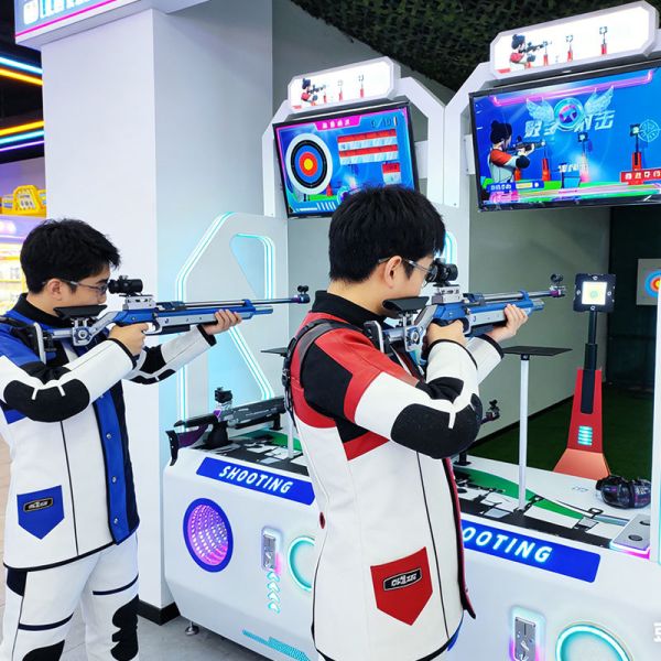 Commercial Indoor Laser Shooting Arcade Game Machine, Coin Operated Red Dot Shooting Simulator for Family Entertainment Center, Museum, Game Room, High Income Generating Equipment