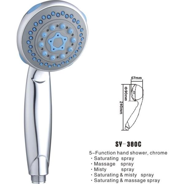 5-Function Shower Head With Handheld SY-380C