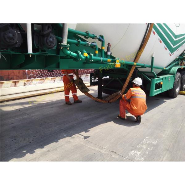 50 Cm Dry Bulk Carriers Bulk Cement Tanker Trailer , Cement Tank Trailer