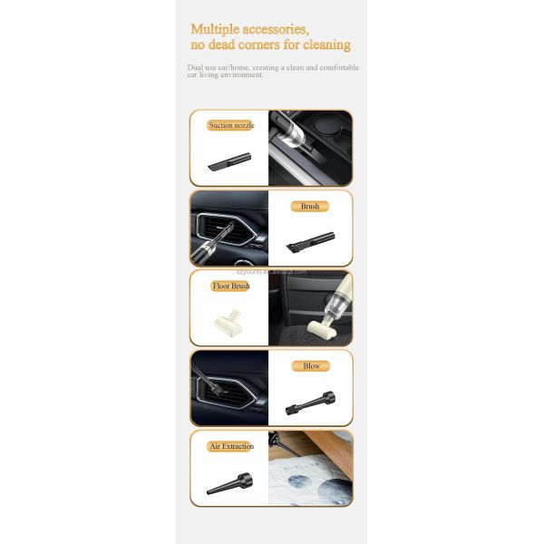 Brushless Motor Car Vacuum Cleaner Cordless Multi Filter Strong Suction Vacuum Cleaner