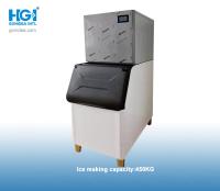 Condensação automática comercial da água da máquina R134a 450Kg do cubo de gelo SS304