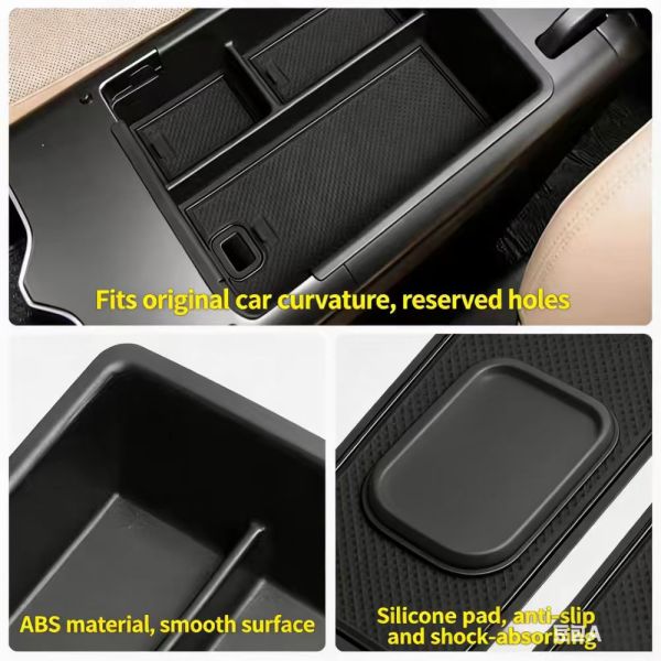 Custom Fit Plastic Center Console Storage Box Armrest Organizer for BYD Song Pro DMI 2025 Under-Dash Decorative Tray Interior