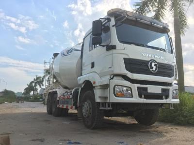 White SHACMAN H3000 Cement Mixer Lorry 6x4 336HP Concrete Mixer Lorry