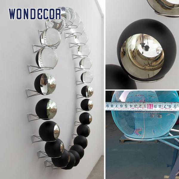 Гладкая текстура Металлическая Скульптура Скульптура современного мяча