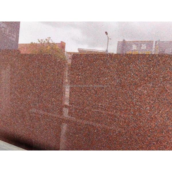 Modern India Red Granite Slabs for Exterior Interior Wall Stones and Door Frame Honed Surface
