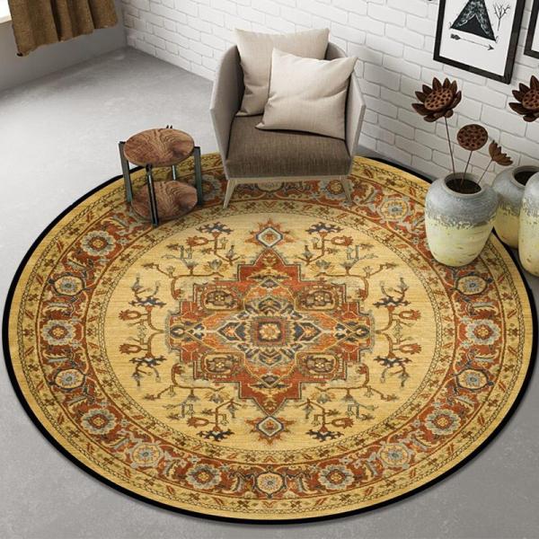 Persia Style Living Room Floor Carpet Circular Carpet Rugs Nonslip