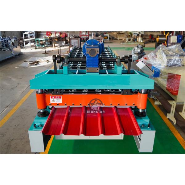 “1000 Trapezoidal Roof Panel Roll Forming Machine Metal Roofing Sheet Making Machine For Iraq Construction”