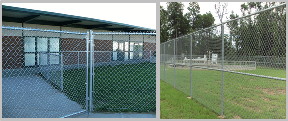 Outdoor 6 Foot Chain Link Fence Panels For Sports Yard / Industrial Sites