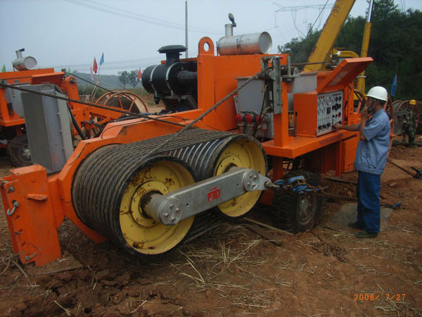 Overhead Power Line Hydraulic Pulling Machine Hydraulic Pull Rope Pinch Device