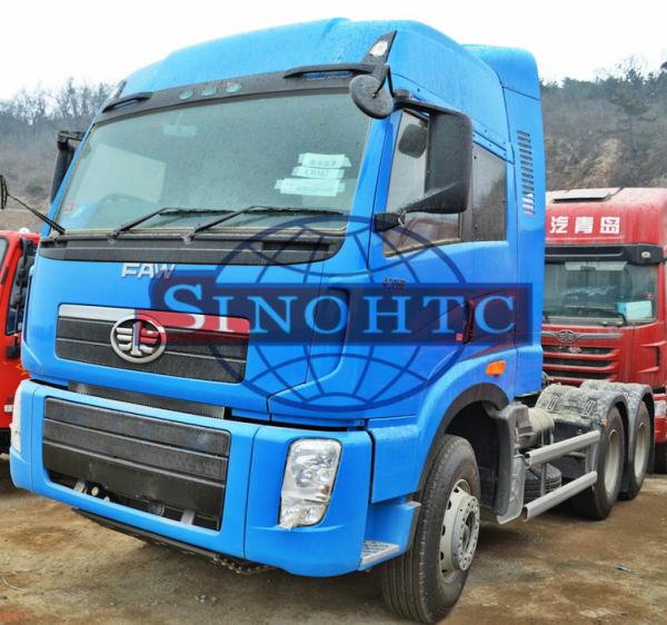 60 Ton FAW Tractor Head Trucks 6X4 Driving Type J5P High Cabin ISO9001 Standard