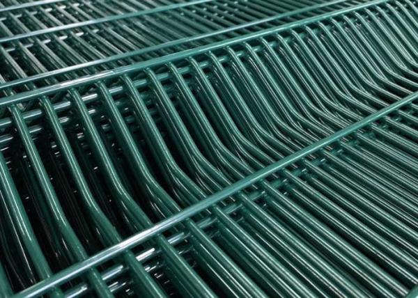 50*200mm 1.8m Height Metal Safety Fencing Flat With Square Post