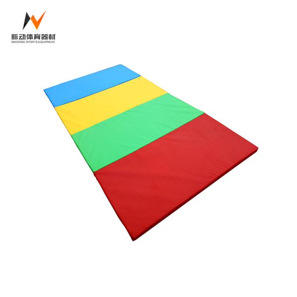 PVC Exercise Mat for Fitness in Gymnasium School Thick Folding Gymnastic Mat