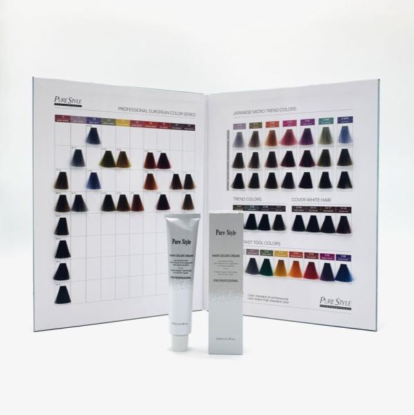 Purestyle Professional Salon Custom Hair Color Chart Book Hair Dye Color Chart Swatches Premium Quality