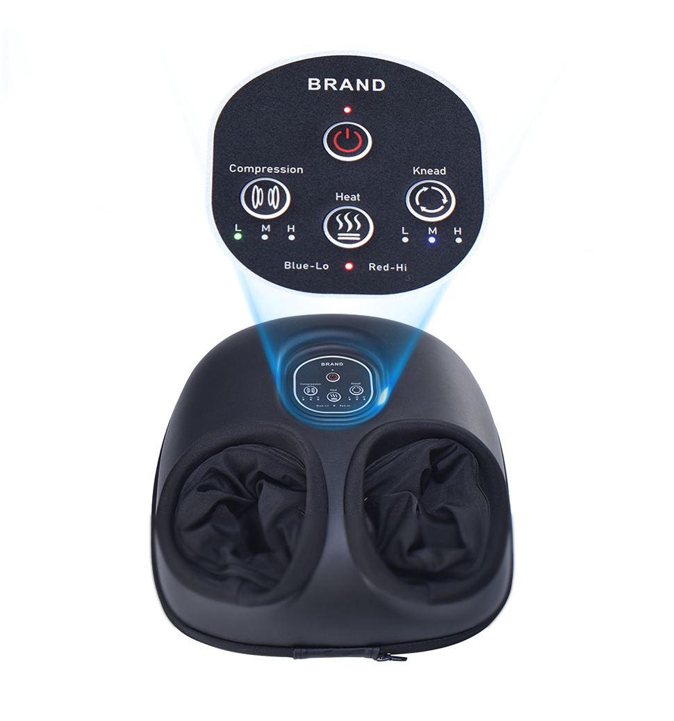 air Relax Compression Blood Circulation Foot Leg Massager Botas De Presoterapia Shiatsu Kneading Electric Rolling Foot Massager