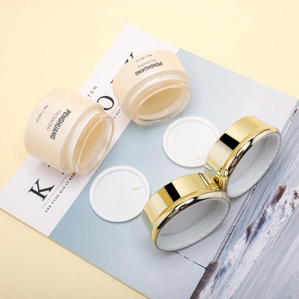 Pantalla que imprime el cuello de empaquetado cosmético del tornillo de presión de 30g 50g