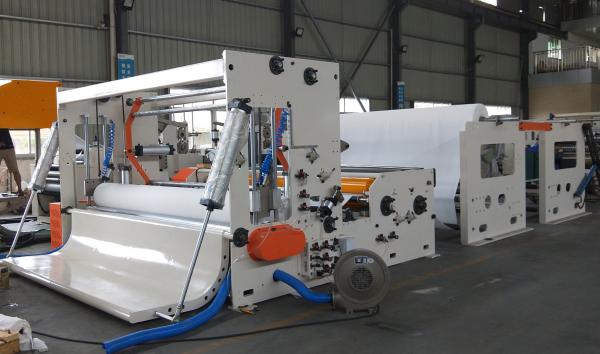 Papel de rolo que corta e máquina do rebobinamento, máquina semi automática 300m/Min da fatura de papel de rolo enorme