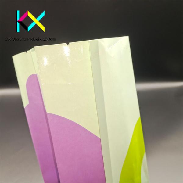 Side Gusseted Tea Packaging Bags Valve Sealed Coffee Bags 100-120um