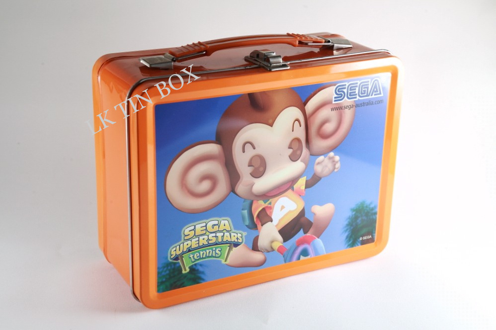Healthy Large Lunch Tin Box Printing Football 216 * 165 * 102H Mm FDA SGS