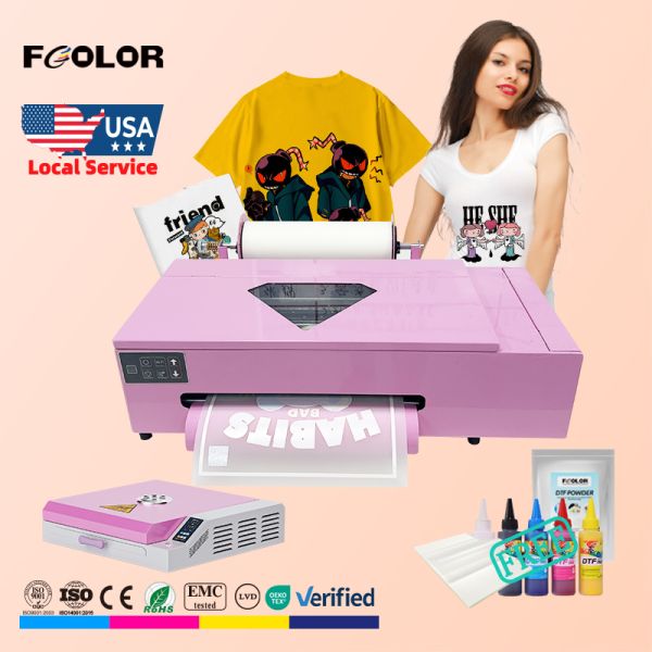 FCOLOR A3 DTF Printer 13 Inch Roll To Roll T Shirt Printing Machine For Small Business