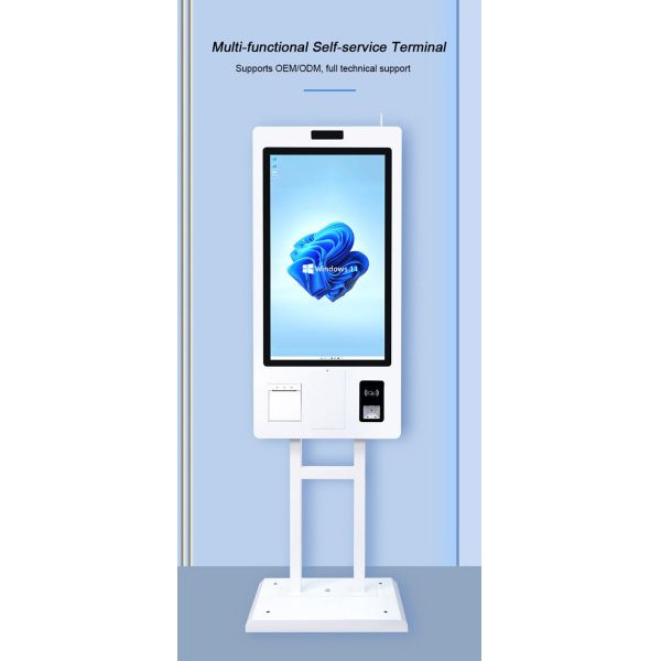 OEM ODM Self Ordering Kiosk 32 inch Interactive Burger King Self Service Kiosk