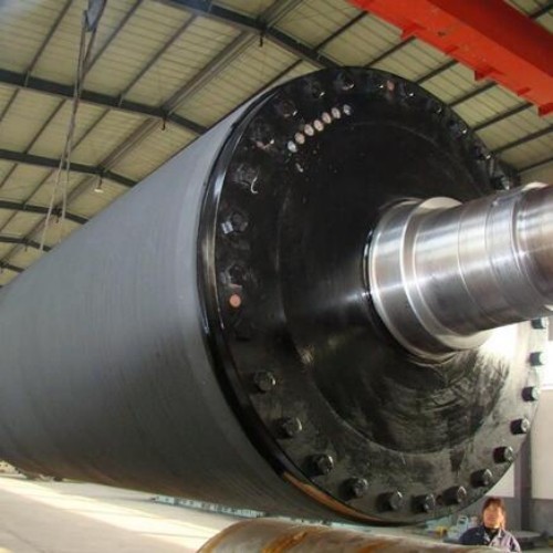 Blind Hole Drilled Rubber or PU Coated Press Roll for Paper Making Machine Press