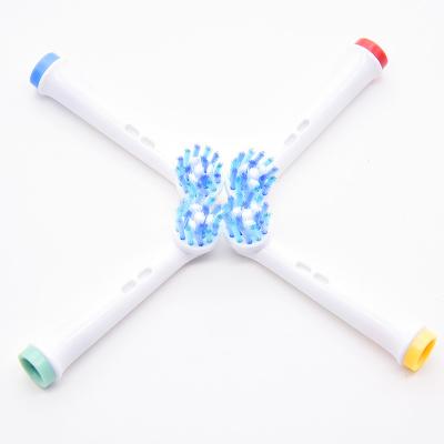 4Pcs 360 Rotating Round Heads Oral Dental Cleaning Replacement Toothbrush Heads