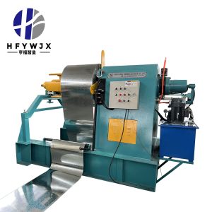 6 Ton Capacity Electric Uncoiler Machine with PLC Control System and Hydraulic