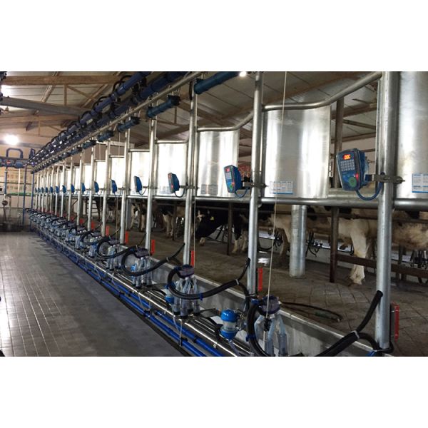 High Efficiency 4KW Herringbone Milking Parlor Cow Milk Suction Machine