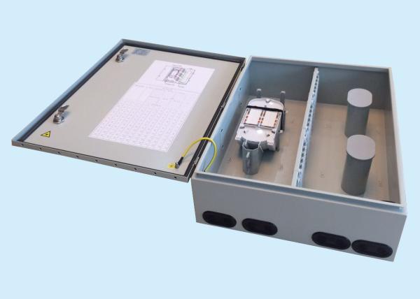 144 CORE Metal Optical Fiber Distribution Box / Fiber Optic Terminal Box