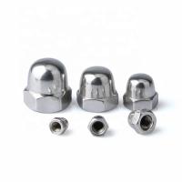 Nuts de tapa hexagomática con acabado galvanizado de níquel con certificación ASTM DIN1587