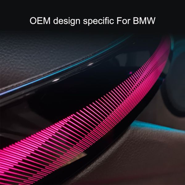 CF Dynamic RGB Mood LED Upgrade Kit for BMW 3 & 4 Series with Plug-and-Play Installation and Vehicle-Specific Design